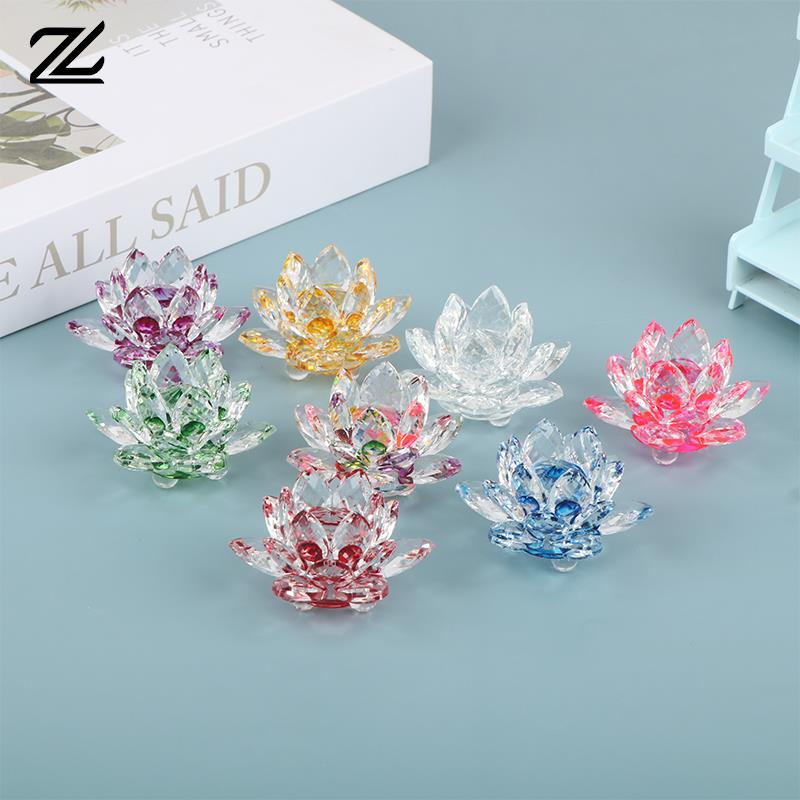 Paper Weight Crystal - 60mm cristallo di quarzo fiore di