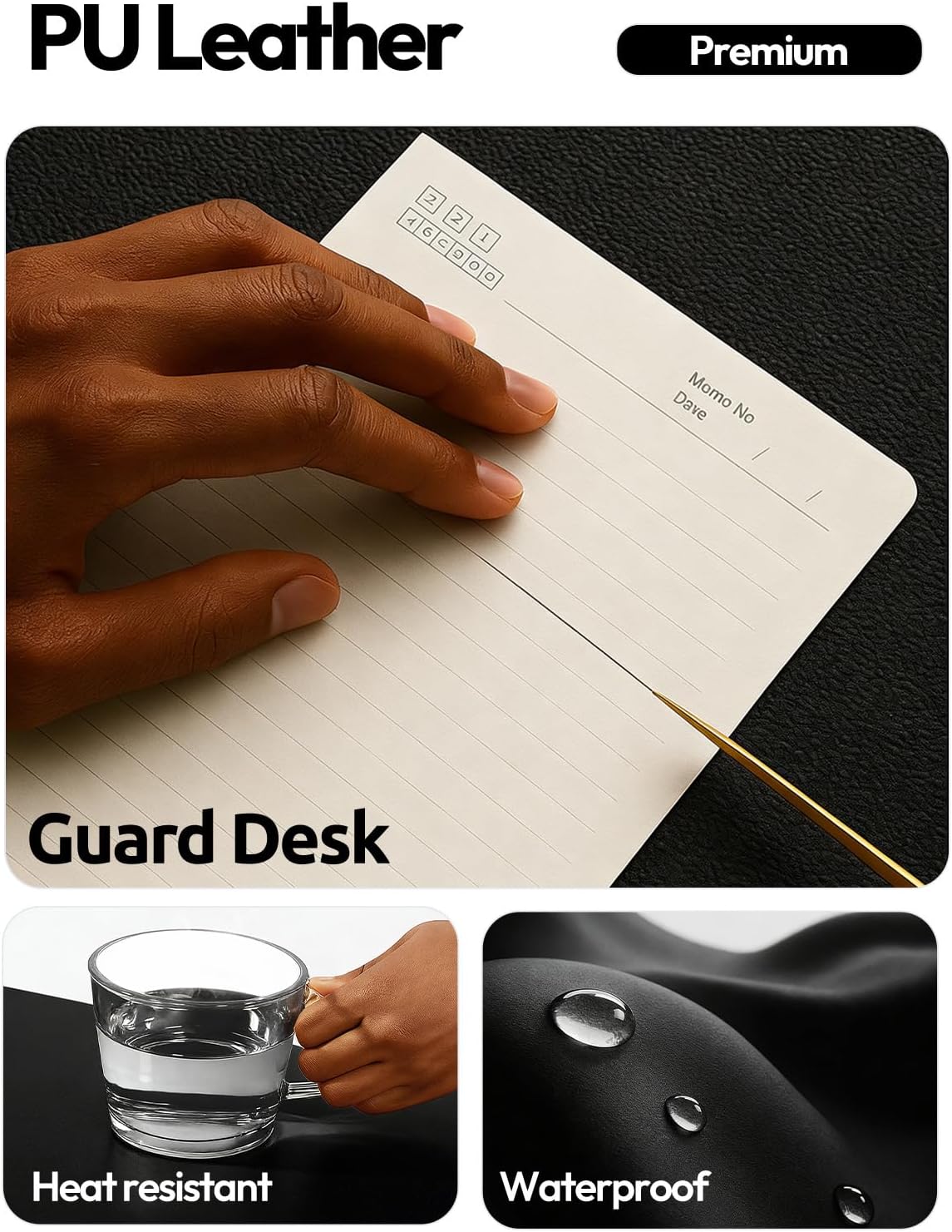 Grande tappetino protettivo in - Leather Desk Pad recensione e prezzo